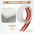 thumbnail image 2 of 3-in-1 Peel and Stick Trim, 1.2in x 3.2 ft Multifunctional Wall Molding Trim, Flexible Edge Guard Molding Self-Adhesive Caulk Strip for Floor, Table, Door Frame, Shiny White, 2 of 7