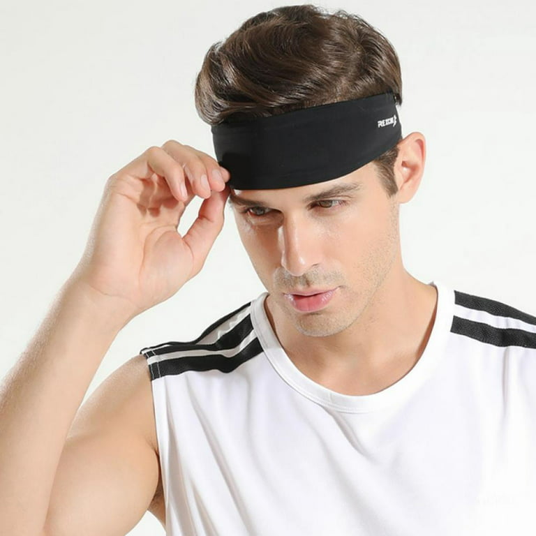 Mens Headband, Sports Headbands for Men, Workout Accessories, Sweat Band,  Sweat Wicking Head Band Sweatbands for Running Gym Training Tennis  Basketball Football, Unisex Hairband 