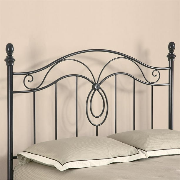 Bowery Hill Full Queen Metal Spindle Headboard in Dark Gray Walmart