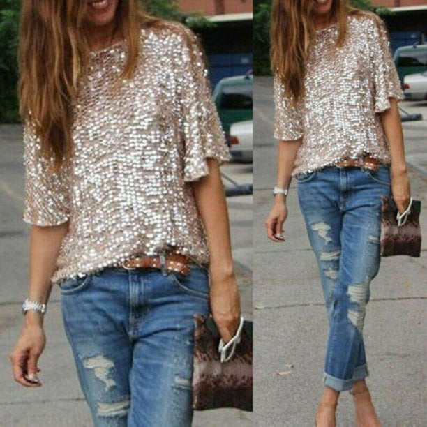 sparkly tops size 18