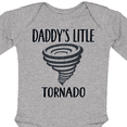 thumbnail image 4 of Inktastic Daddys Little Tornado Boys Boys Long Sleeve Baby Bodysuit, 4 of 5