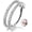 Silver-6mm, variant on Nose Ring Hoop, 316L Stainless Steel Double Nose Rings, 20G Nose Piercing Jewelry for Women, Clear CZ Helix Cartilage Septum Nose Hoops