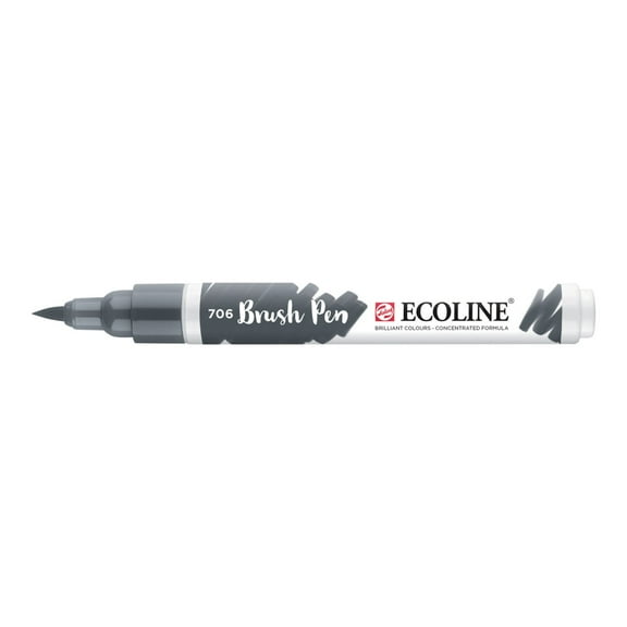 Ecoline Liquid Watercolour Brush Pen, Deep Grey
