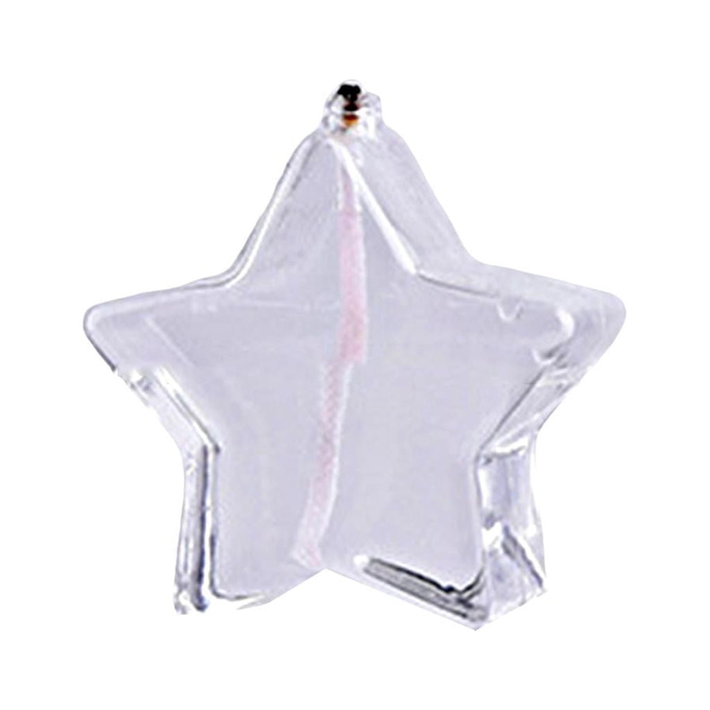 Fancyes 2xHandblown Glass Oil Lamp Home Decoration Gift Five-pointed star