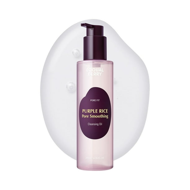 Aceite Limpiador EQQUALBERRY Purple Rice Pore Suavizante 200 ml