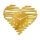 thumbnail image 2 of Reloj de pared con forma de corazón de acrílico, moderno, silencioso, analógico, con gran pantalla de fácil lectura. Oro, 2 of 9