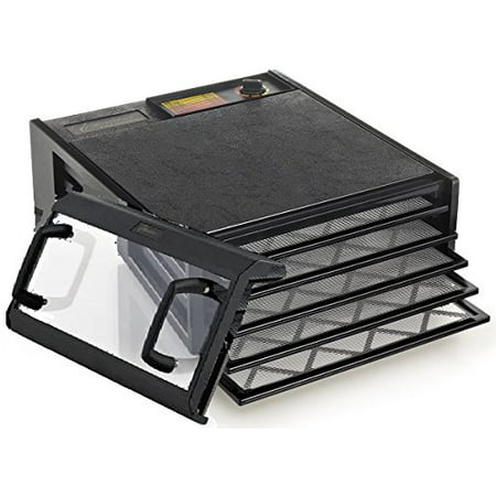 Excalibur 3500CDB Excalibur 5 Tray Deluxe Dehydrator Black With Clear