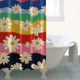 thumbnail image 4 of Pioneer Flower Floral Print Pattern Shower Curtain 36"x72" ,Bathroom Decorative Shower Curtains Set with 12 Hooks,Modern Waterproof Washable Shower Curtain, 4 of 6