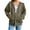 Army Green, variant on BangWanChi Oversized Sweatshirt for Women Zip up Fashionable Women's Casual Long Sleeved Zipper Hooded Solid Color Hoodie