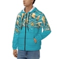 thumbnail image 3 of Naloa Seashells And Fishing Net On Blue Wooden Table Men’s Hoodies, Zip up Hoodie, Sweatshirts,Hoodies for Men Sizes S-3XL-Large, 3 of 5