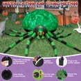 thumbnail image 6 of Yexmas 12FT Halloween Inflatables Outdoor Decorations Giant Spider Decorations with LED Lights and Air Pump Blow up Inflatable Green, 6 of 9