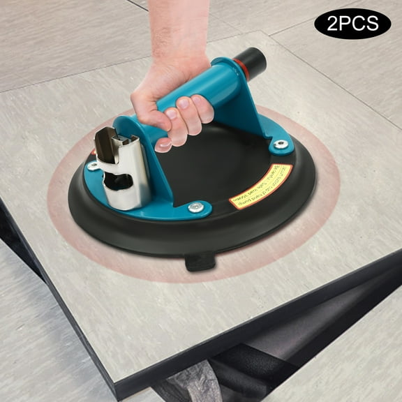 Hand-held Glass Lifter, Industrial Glass Sucker Blue Vacuum Suction Cups, 2*Vacuum Suction Cups For Lifting and Moving Glass