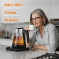 thumbnail image 4 of Aesthetern Electric Tea Kettle with Infuser 1.7L Glass Electric Kettle with Temperature Control Automatic Shut Off 12H Keep Warm for Tea Coffee Water, 4 of 8