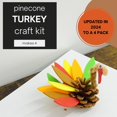 thumbnail image 3 of 4E's Novelty 12 Pack Pinecone Turkey Craft Kit - DIY Thanksgiving Crafts for Kids & Adults, Turkey Arts and Crafts, Thanksgiving Table Decorations, 3 of 9