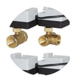 thumbnail image 4 of Brass Electric Valve DN15 DN20 DN25 Brass Valve2-way,3-way Motorized Ball Valve Three Wires Electric Actuato With Manual Switch ,Easy to Operate, 4 of 6