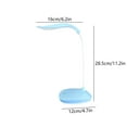 thumbnail image 2 of LED Desk Lamp Table Lamp Reading Lamp with USB Charging Port, Flexible Gooseneck Table Lamp Eye Caring lamp for Bedside Office Study Drafting, Sensitive Control (Blue), 2 of 5