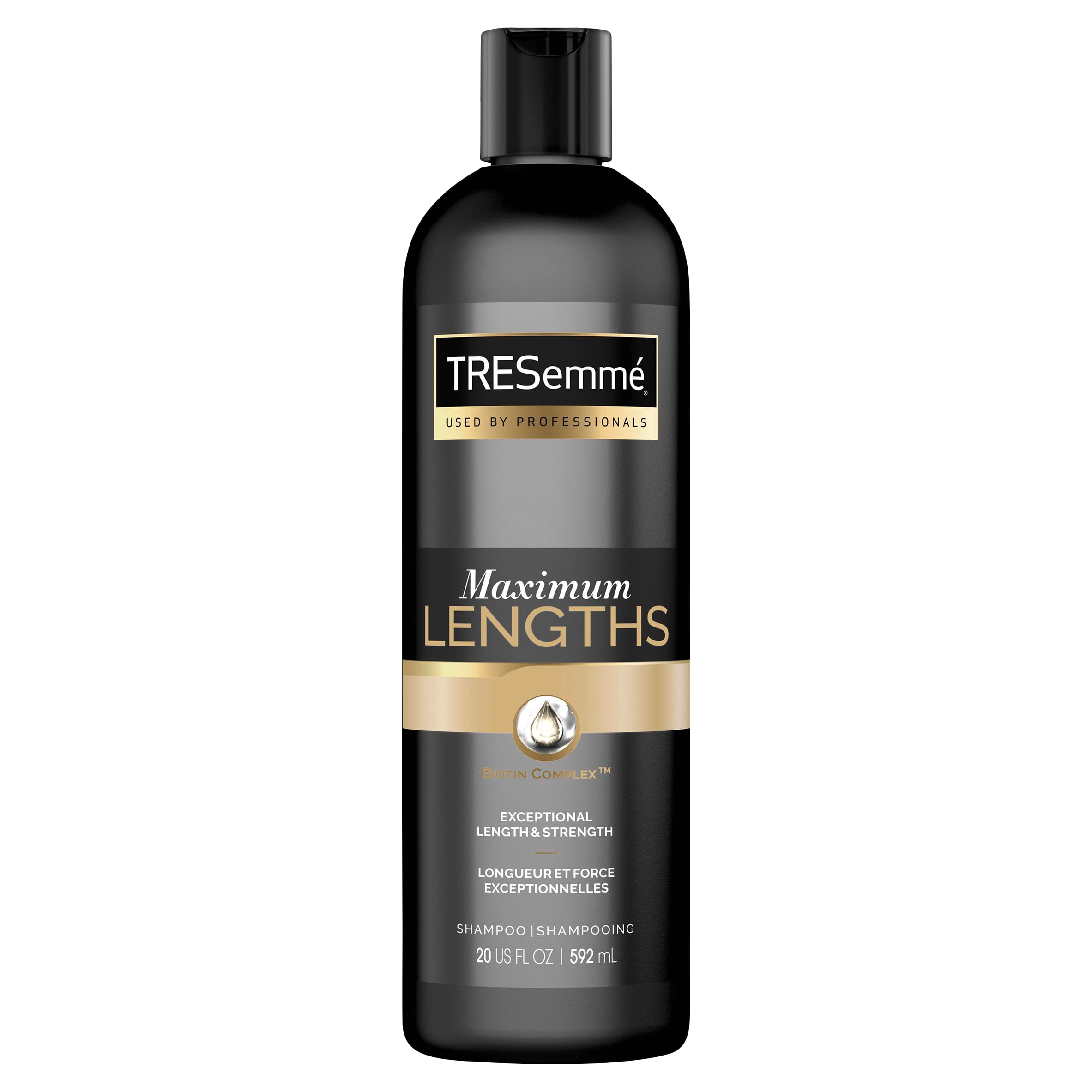 TRESemmé Pro Advanced Max Lengths Strengthening & Split End Repair Daily Shampoo with Biotin, 20 fl oz