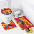 thumbnail image 4 of Juego de 4 cortinas de ducha decorativas para el hogar de Toy Story, kit de accesorios con alfombra antideslizante, tapa de inodoro y tapete de ducha, cortina de ducha impermeable con 12 ganchos, 4 of 8