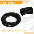 thumbnail image 6 of 1pc 130PSI Max Pressure Silicone Vacuum Tubing Hose for Chevrolet for Buick for Lincoln Engine Automotive Vacuum Line Silicone Black 16.4FT 5/16" 8mm ID 2mm ID 2mm Thickness, 6 of 7