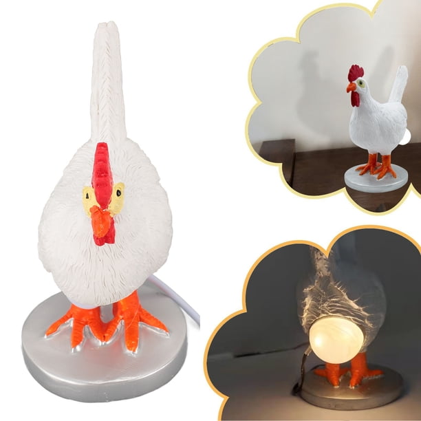 Lámpara De Huevo De Gallina, USB Coloca Un Huevo Brillante Lámpara De Huevo LED 3D Para Sala De Estar