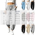 thumbnail image 3 of Lnmiateer Cozy Fleece Jogger Pants for Women High Rise Drawstring Waist Barrel Leg Pockets Street Daily Winter Warm Casual Wear, 3 of 9