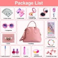 thumbnail image 2 of Syenll Play Purse for Little Girls, Toddler Purse with Handbag, Pretend Makeup Kit, Kids Purse Toy for 4-6 Year Old Princess, 2 of 8