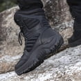thumbnail image 3 of Men's Windproof Winter Snow Boots - Warm Plush Lined, Durable TPR Sole Hiking Shoes with Non-Slip Traction Cleats for Outdoor Adventures, 3 of 9