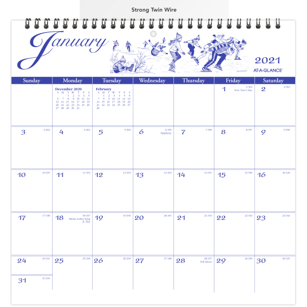 Unicor 2025, US Government Monthly Wall Individual Calendar, Qty=2, 11 X 9,12-Month