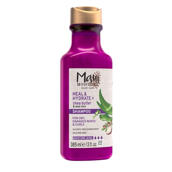 Maui Moisture Heal And Hydrate   Shea Butter Hair Care Shampoo, 13 fl oz