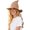 Brown, variant on Hat Multicolor Knit Breathable Wide Brim Foldable Pointed Cap for Women Christmas Costume