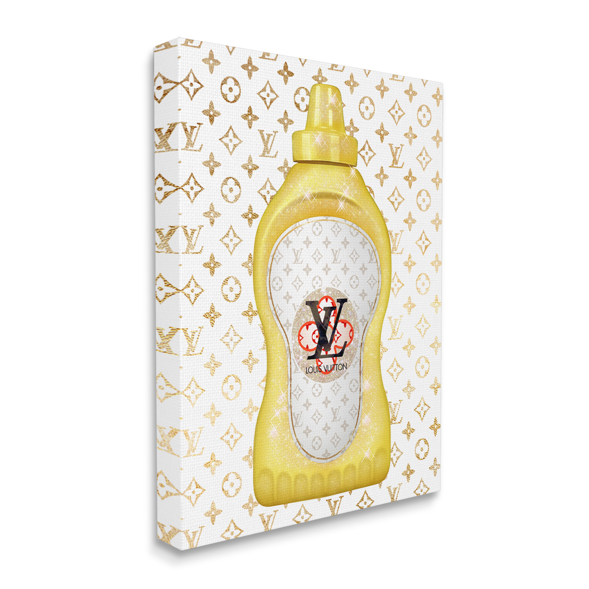 Stupell Industries Trendy Fashion Emblem Bling Pattern Diner Condiment Graphic Art Gallery Wrapped Canvas Print Wall Art, Design by Ziwei Li