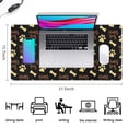 thumbnail image 5 of Long Mouse Pads for Desk,Happy Dog and Footprints Desk Mats on Top Of Desks, Desk Mouse Pad Extra Large with 3mm Non-Slip Base and Stitched Edge for Gaming,Office,Work,Home 31.5"x15.7", 5 of 6