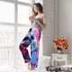 thumbnail image 5 of Fotbe Neon Skull With Milkshake Pantalones de Pijama para Mujer, Pantalones de Dormir, Pantalones Pj con Cordón y Bolsillos-Small, 5 of 6