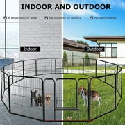 BestPet Dog Playpen Pet Dog Fence 40Height 16 Panels Metal Dog Pen