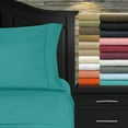 thumbnail image 3 of Superior 3-Piece Ultra-Soft Microfiber Deep Pocket Bed Sheet Set, Twin, Teal, 3 of 5
