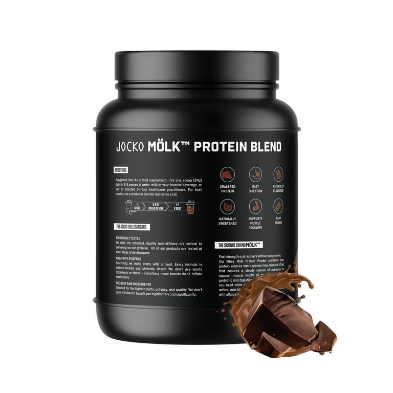 Jocko Mölk Chocolate Protein Powder, 21 Servings - Walmart.com
