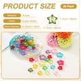 thumbnail image 3 of Paquete de 20 Cuentas de Estrella de Acrílico, Cuentas de Estrella de Cristal de 28mm para Fabricación de Joyas/Pulsera/Collar/Manualidades de Bricolaje [Verde Hierba], 3 of 6