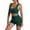Green, variant on Women's Seamless Tie Dye Yoga Set - High Waist Lifting Shorts, Nylon Spandex, S-L