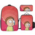 thumbnail image 1 of Rick and Morty Season Backpack Study Sensei System Disciplined Bookbag with Zen Lunch Organizer, 1 of 5