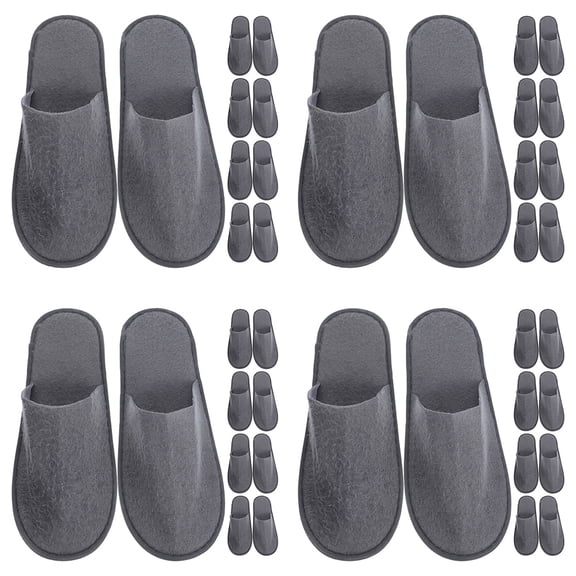 NIAIZEK 20Pairs Disposable Slippers for Guests Grey Travel Spa Salon Lightweight Comfortable