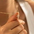 thumbnail image 5 of Cross Necklace for Women，14K Gold Plated Cross Necklace Layered Gold Cross Necklace Tiny Sideway Cross Choker Necklace Gold Cross Necklaces for Women Trendy Gold Jewelry Gifts for Women Trendy, 5 of 13