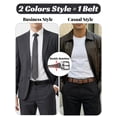 thumbnail image 2 of Maikun Men's Belt Reversible Leather Belts for Men One Belt Reverse For 2 Sides Classic Dress Casual Belts, 2 of 6