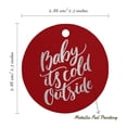 thumbnail image 6 of Inkdotpot Silver Foil Paper Hang Tags Baby It's Cold Outside Baby Shower Favor Tags 50 Pieces, 6 of 7