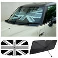 thumbnail image 2 of F55 F56 F57-Umbrella Car Sunshade Front Rear Windshield Visor For MINI Cooper F56 R50 R55 R56 R60 R61 F54 F55 F60 Countryman Foldable, 2 of 7