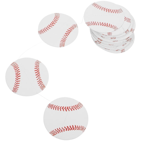 BESTYASH 2Pcs Baseball Party Banner Multi Color Hanging Decoration for Indoor Outdoor Sports Celebration