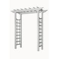 thumbnail image 2 of Vita 57"L x24"W x 88H" Westhaven Classic Vinyl Arbor, White, VA68233, 2 of 4