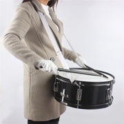 Snare Drum 14 x 5.5 Kid Drums Acoustic Single Drum 8 Lugs with Drumsticks Drum Key Strap، Black