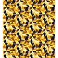 thumbnail image 3 of Ambesonne Abstract Duvet Cover Sets, Graphic Cubes Blocks, 2-Queen, Black Yellow Brown, 3 of 3
