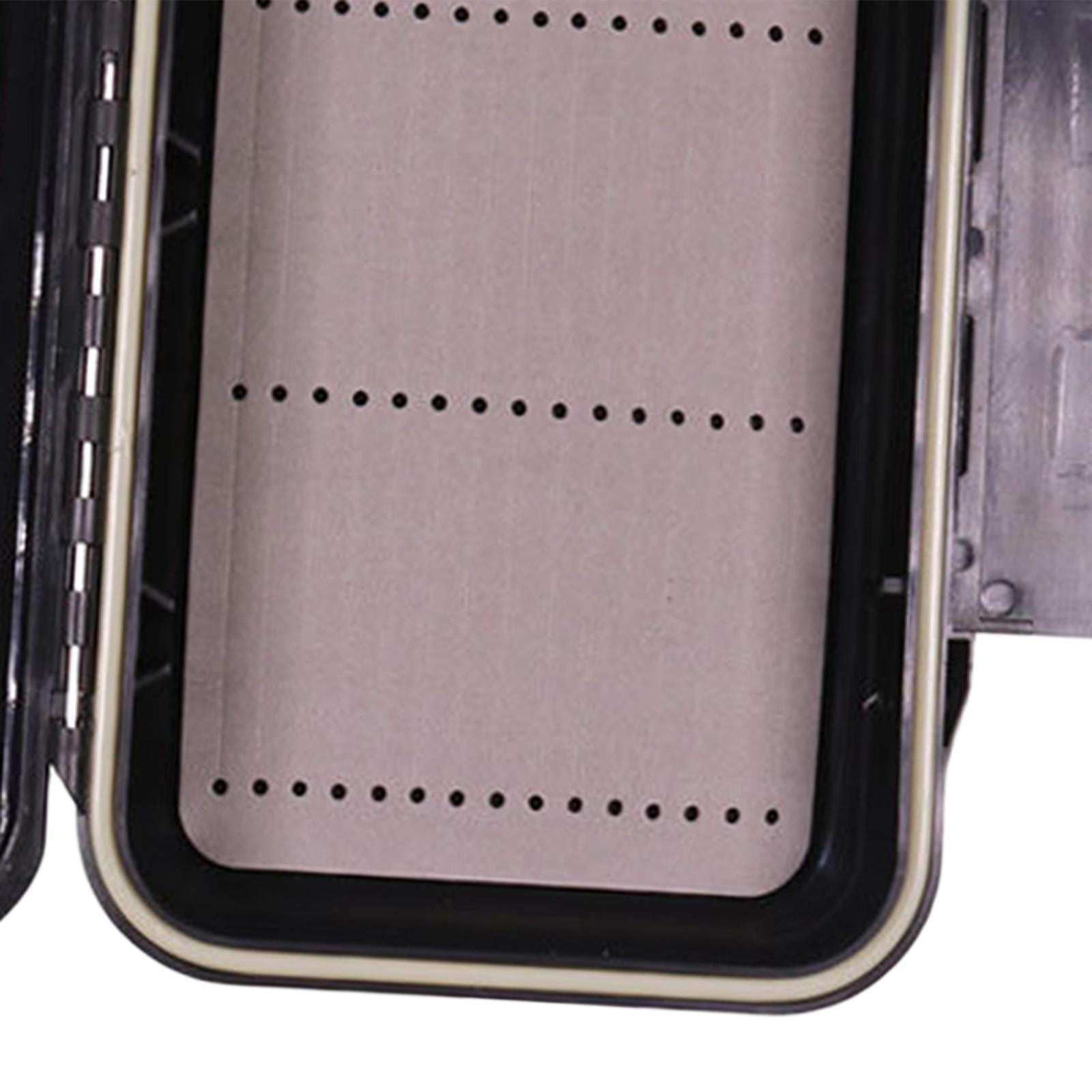 colaxi Fishing Tackle Box Fishing Lures Box with Compartments with Sponge Compact Multipurpose Sturdy Practical Fishing Storage Box B
