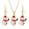 thumbnail image 4 of Juego de 2 Collares Y Pendientes Navideños, Collar Navideño Y Pendientes con Gancho, Elegante para Mujer, Joyería Navideña para Regalo de San Valentín 2 piezas, 4 of 10